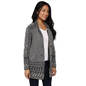 Lucky Brand Women’s Border Cardigan